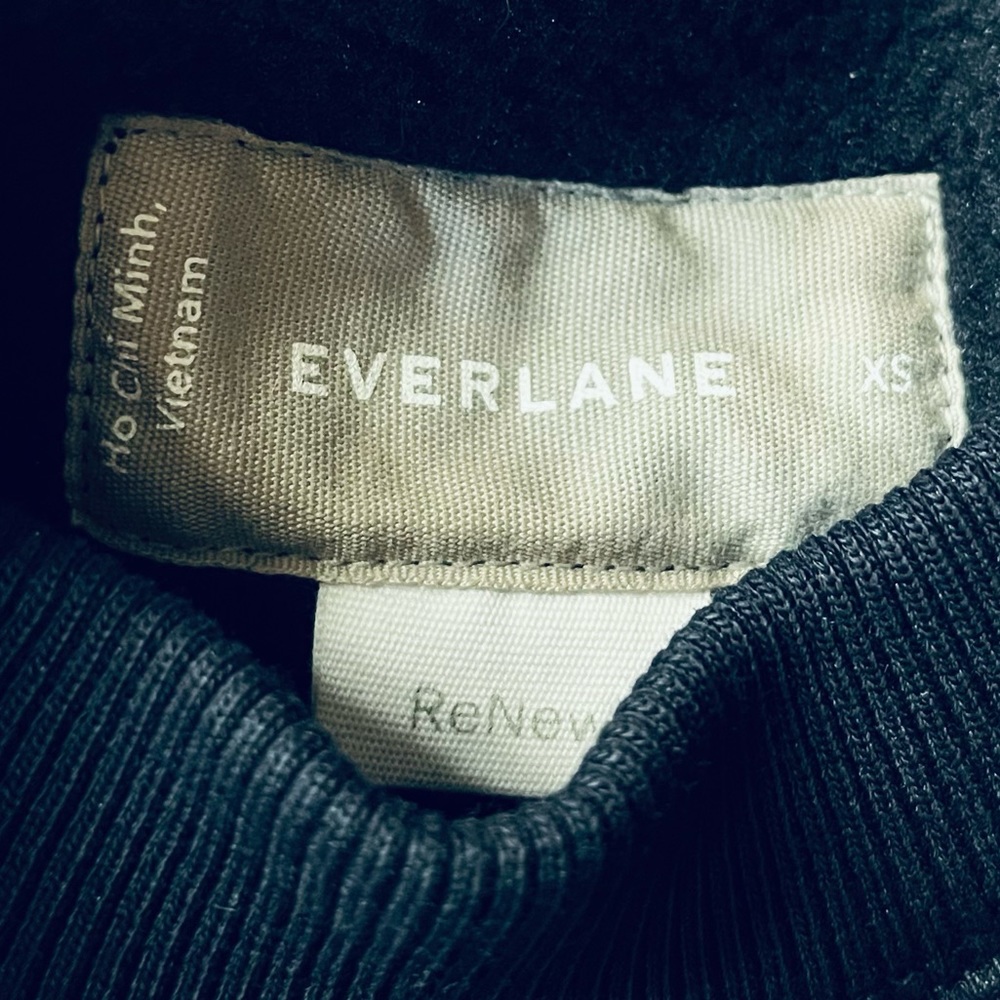 Evelane The ReNew Fleece Raglan Sweatshirt Dark Navy Size XSmall - Picture 6 of 9